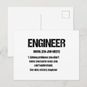 TECHNIEKER Zelfstandig naamwoord Grappige technisc Briefkaart (Voorkant / Achterkant)