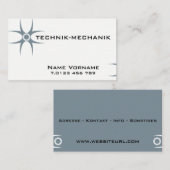 technik mechanik visitekaartje (Voorkant / Achterkant)