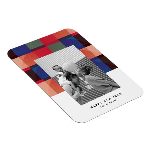 Techniplaid Flat Holiday Magnet Kaart Magneet (Rechterzijde)