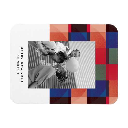 Techniplaid Flat Holiday Magnet Kaart Magneet (Horizontaal)