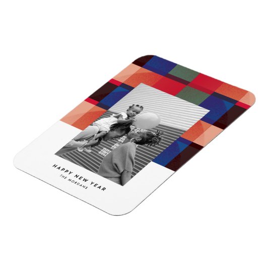 Techniplaid Flat Holiday Magnet Kaart Magneet (Linkerzijde)