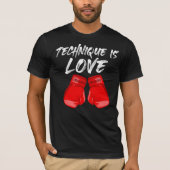 Technique is Love T-Shirt Black (Voorkant)