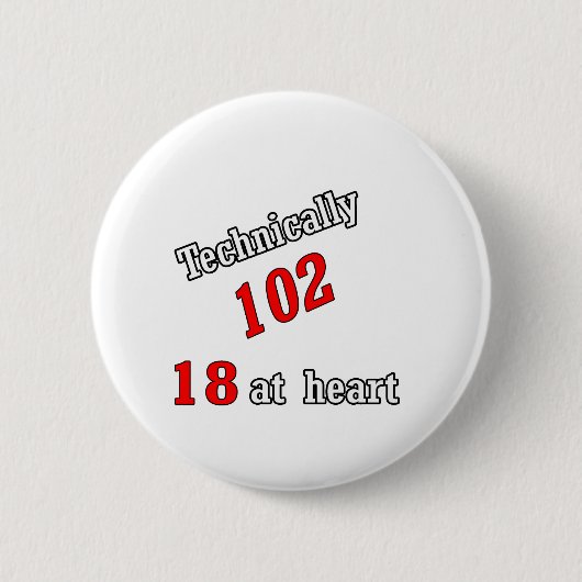 Technisch 102, 18 in het hart ronde button 5,7 cm (Voorkant)