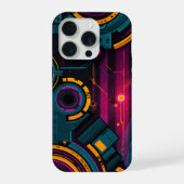 Technisch Abstract Ontwerp iPhone Hoesje (Achterkant)