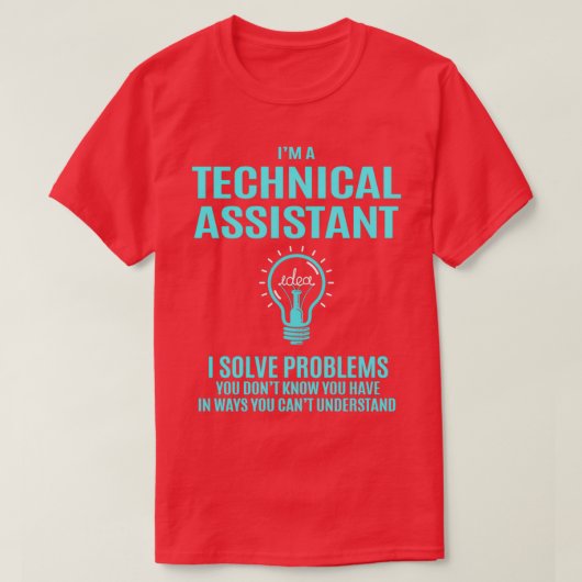 Technisch assistent-technisch assistent I Oplossen T-shirt (Design voorkant)