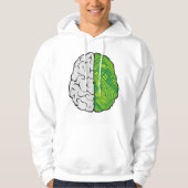 Technisch brein circuit printplaat logica computer hoodie (Voorkant)
