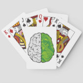 Technisch brein circuit printplaat logica computer pokerkaarten (Achterkant)