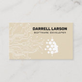 Technisch circuitbord | Bio Tech-logo Visitekaartje (Voorkant)