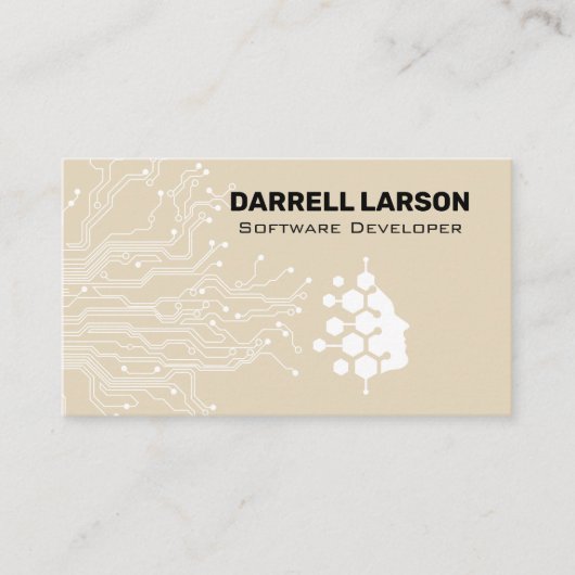 Technisch circuitbord | Bio Tech-logo Visitekaartje (Voorkant)