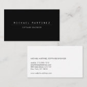 TECHNISCH COMPUTERLETTERTYPE ZWART VISITEKAARTJE (Voorkant / Achterkant)