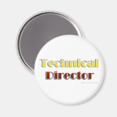 Technisch directeur (alleen tekst) magneet (Voorkant / Achterkant)
