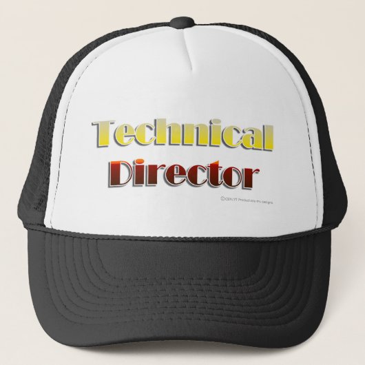 Technisch directeur (alleen tekst) trucker pet (Voorkant)