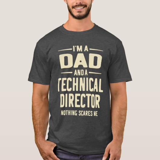 Technisch directeur Cadeau Funny Job Title Profess T-shirt (Voorkant)
