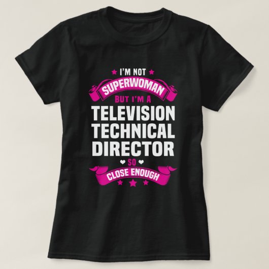 technisch directeur televisie t-shirt (Design voorkant)