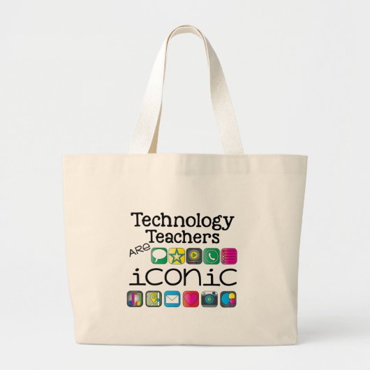 technisch docenten zijn iconisch grote tote bag (Voorkant)