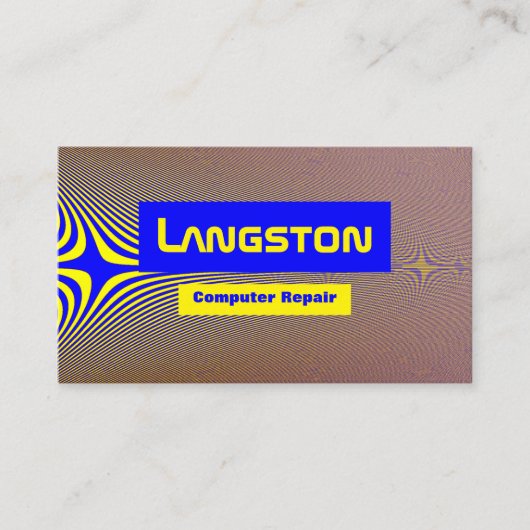 Technisch & Elektronica Beroep Visitekaartje (Voorkant)