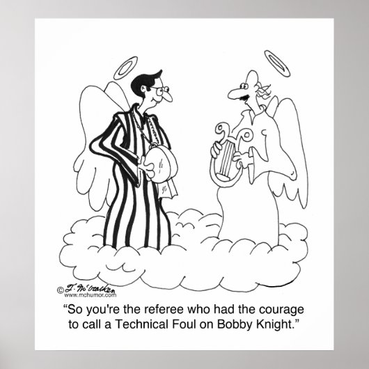 Technisch Foul op Bobby Knight? Poster (Voorkant)