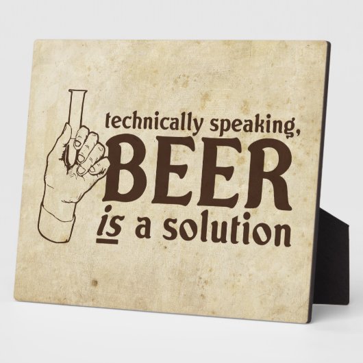 Technisch gesproken is Beer een oplossing Fotoplaat (Zijkant)