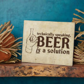 Technisch gesproken is Beer een oplossing Fotoplaat (Zijkant)