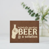 technisch gezien is bier een oplossing briefkaart (Staand voorkant)