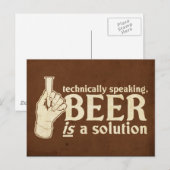 technisch gezien is bier een oplossing briefkaart (Voorkant / Achterkant)