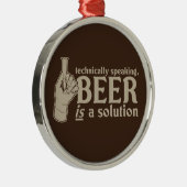 technisch gezien is bier een oplossing metalen ornament (Rechts)