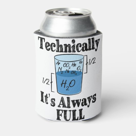 Technisch gezien is het altijd Full Funny Science Blikjeskoeler (Blikje Achterkant)