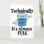 Technisch gezien is het altijd Full Funny Science Feestdagen Kaart (Achterkant)