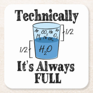Technisch gezien is het altijd Full Funny Science Kartonnen Onderzetters