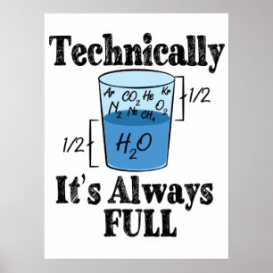 Technisch gezien is het altijd Full Funny Science Poster