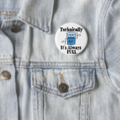Technisch gezien is het altijd Full Funny Science Ronde Button 5,7 Cm (In situ)