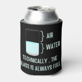 Technisch gezien is het glas altijd vol blikjeskoeler (Blikje Voorkant)