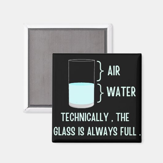 Technisch gezien is het glas altijd vol magneet (Voorkant / Achterkant)