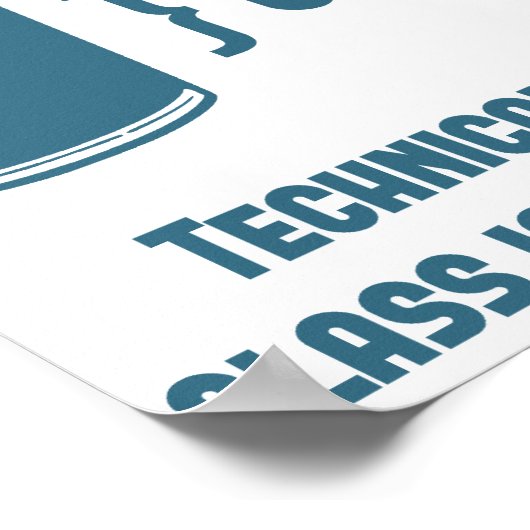 Technisch gezien is het glas altijd volledig poster (Hoek)