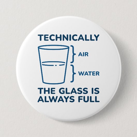 Technisch gezien is het glas altijd volledig ronde button 7,6 cm (Voorkant)