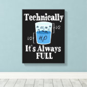 Technisch gezien is het in de buurt van Full Funny Canvas Afdruk (Insitu (Houten vloer))