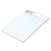 Technisch Grafiekpapier met Bedrijfslogo Notitieblok (Schuin)