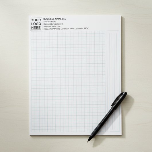 Technisch Grafiekpapier met Bedrijfslogo Notitieblok
