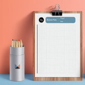 Technisch Grafiekpapier Ruitjespapier 8mm Blauw Notitieblok