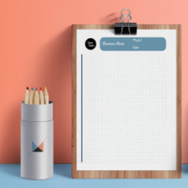 Technisch Grafiekpapier Ruitjespapier 8mm Blauw Notitieblok