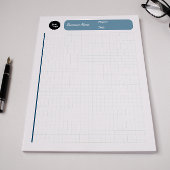 Technisch Grafiekpapier Ruitjespapier 8mm Blauw Notitieblok