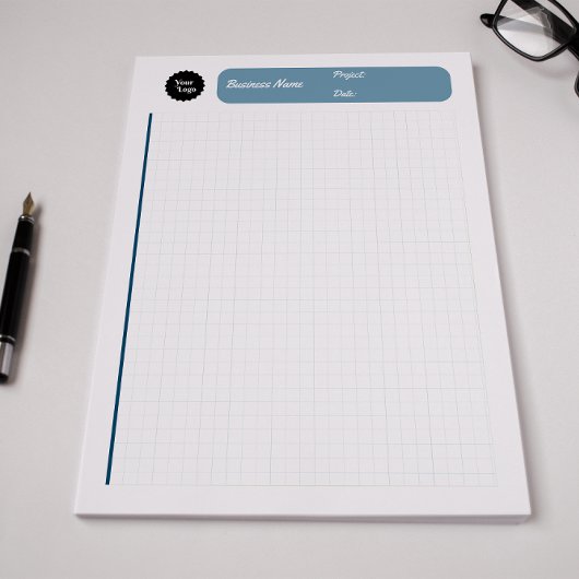 Technisch Grafiekpapier Ruitjespapier 8mm Blauw Notitieblok