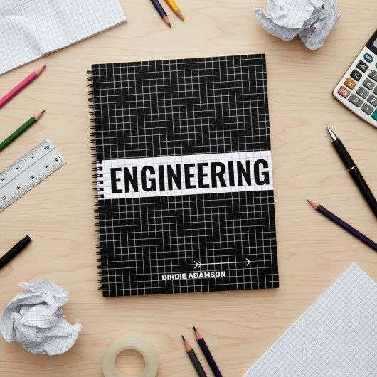 Technisch Grafiekpapierontwerp | Gepersonaliseerd Notitieboek