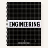 Technisch Grafiekpapierontwerp | Gepersonaliseerd Notitieboek (Voorkant)