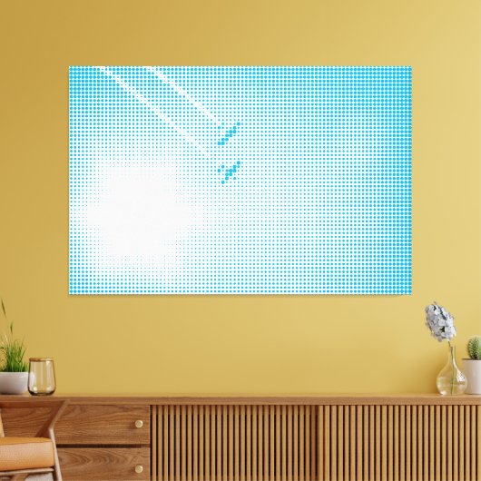 Technisch Halftone-effect-installaties in de lucht Canvas Afdruk (Insitu (Woonkamer))