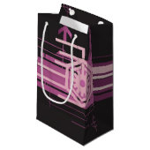 Technisch halftoonpatroon klein cadeauzakje (Voorkant Gekanteld)