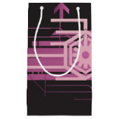 Technisch halftoonpatroon klein cadeauzakje (Voorkant)