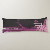 Technisch halftoonpatroon lichaamskussen (Achterkant)