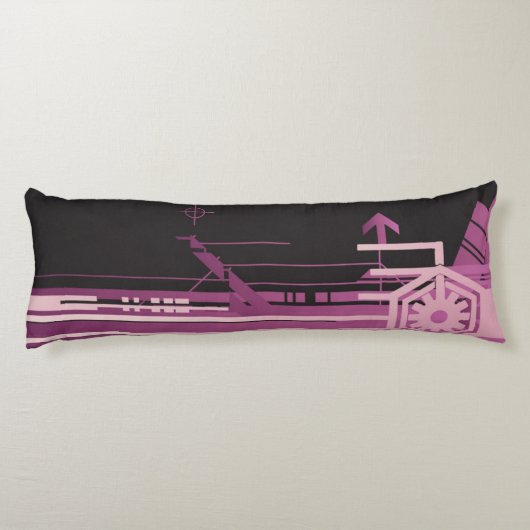 Technisch halftoonpatroon lichaamskussen (Achterkant)