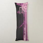 Technisch halftoonpatroon lichaamskussen (Achterkant (Verticaal))